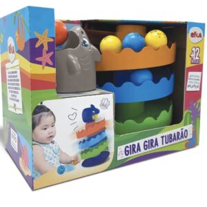 Brinquedo Gira Tubarão 12+ Meses Elka