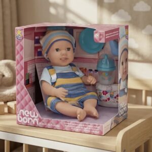 Boneco Diver New Born Menino Brincar de Papinha Divertoys